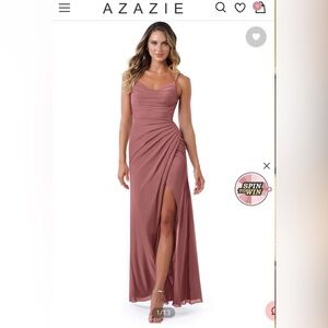 Azazie Desert Rose Bridesmaids Dress size 10